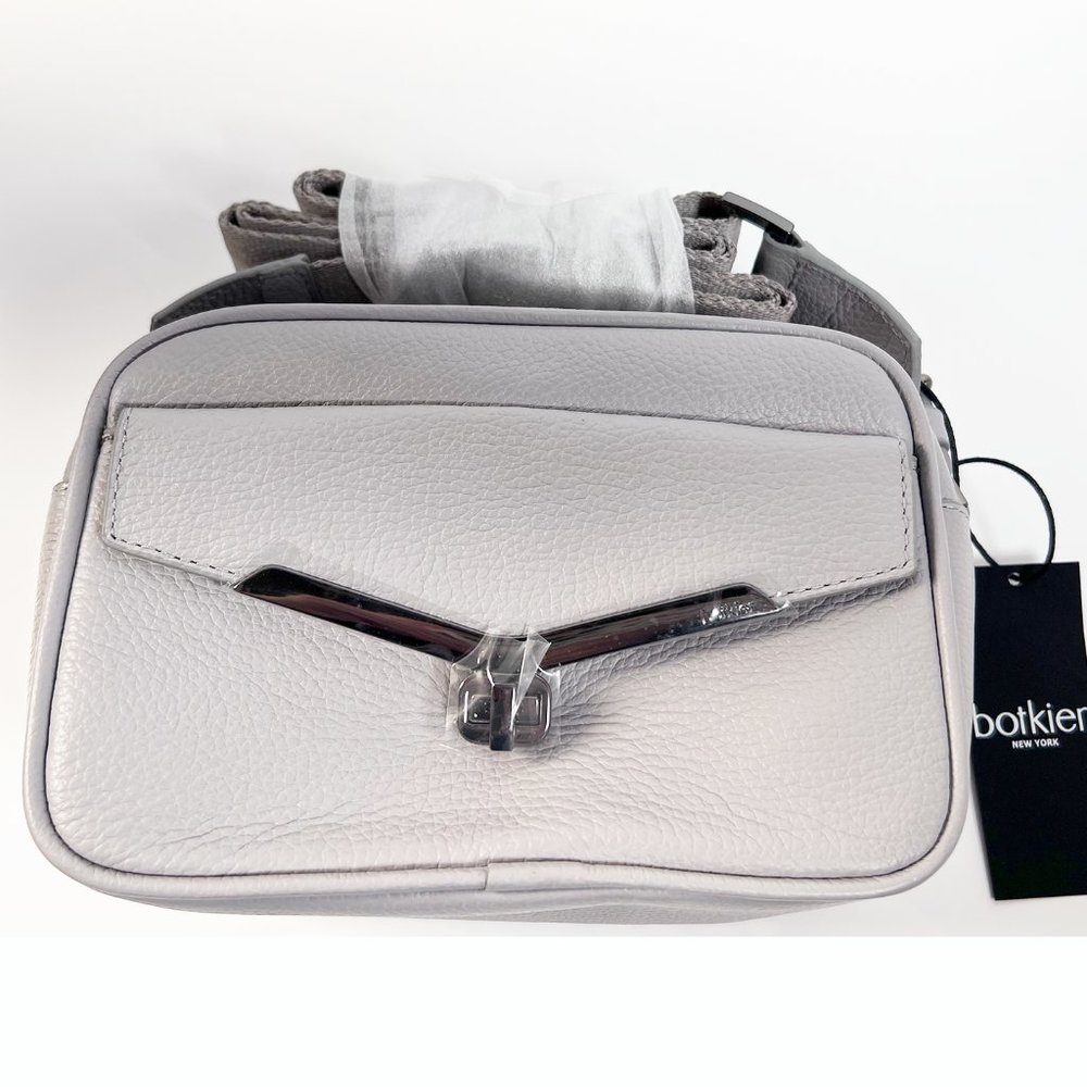 Botkier Valentina Mini Camera Crossbody Silver & Black - Picture 2 of 14